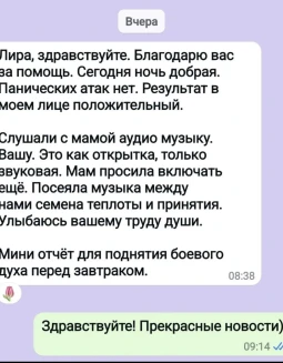 Отзывы по музыкальной активации