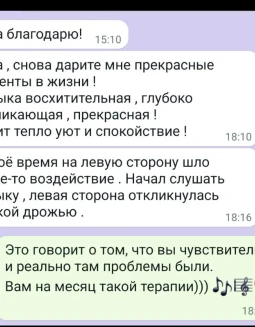 Отзывы по музыкальной активации